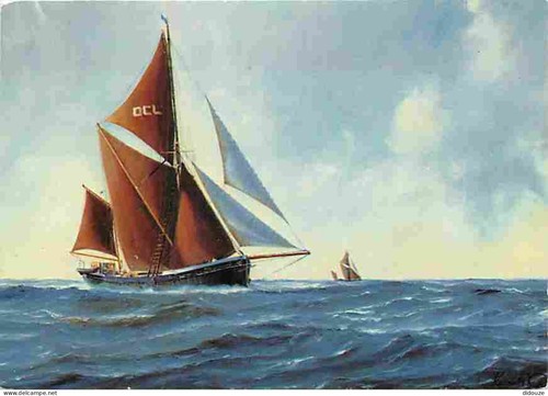 Carte postale bateaux art - postale,