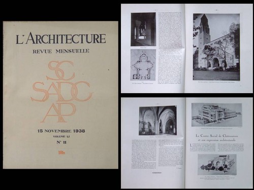 Architecture 1938 - l'architecture,