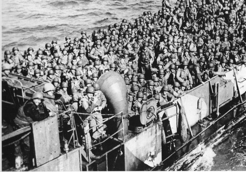 Ww2 barge de - ww2, débarquement