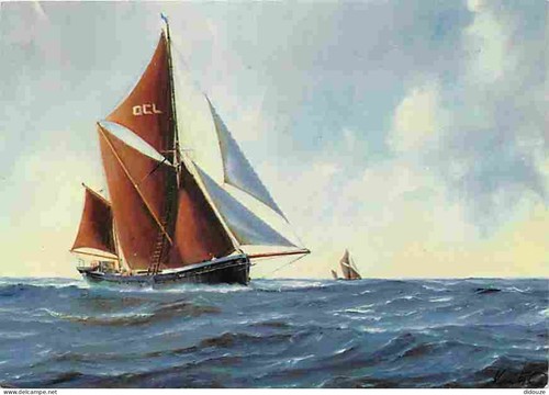 Carte postale bateaux - -, art